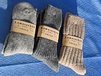 Socken aus Lamawolle